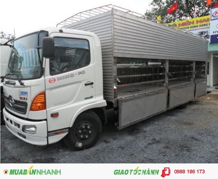 Bán Xe Tải HINO FC  6.4 Tấn Chở Gia Súc , Gia Cầm trả góp lãi suất thấp Giao Xe Toàn Quốc