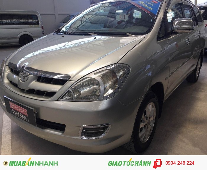 Innova 2.0G, màu bạc, 2006, chính hãng Toyota.