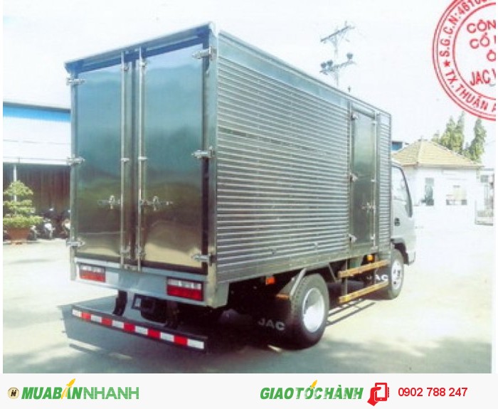 Bán trả góp xe tải jac 1.5 tấn,1.49 tấn thùng bạt mới 100%.