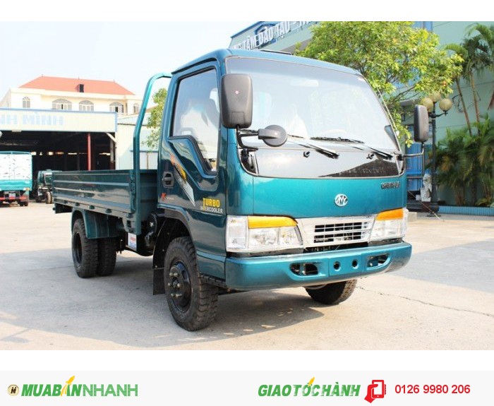 Xe chiến thắng 1,5 tấn (thùng lững ,phanh hơi có số phụ)