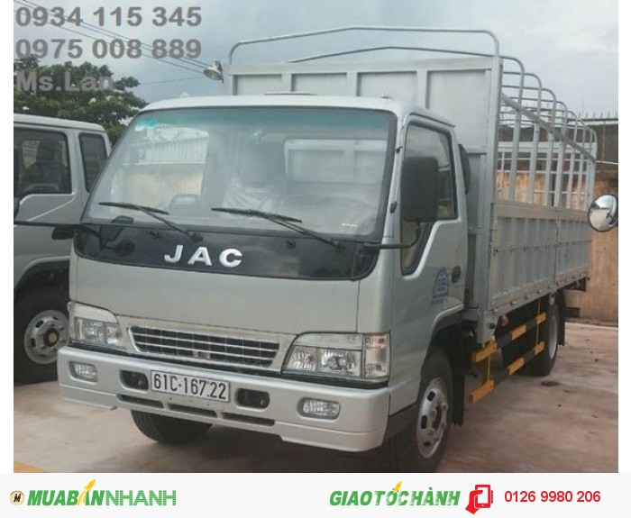 Xe tải Jac 3,45 tấn,(miễn thuế chức bạ)
