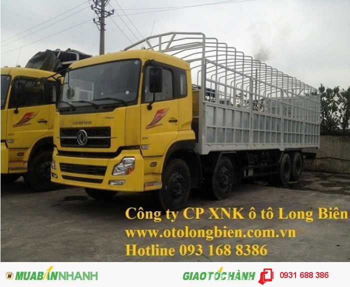 Xe sat xi, tải thùng 4 chân Dongfeng tải trọng 17-17,9 tấn tại Hà Nội 2016