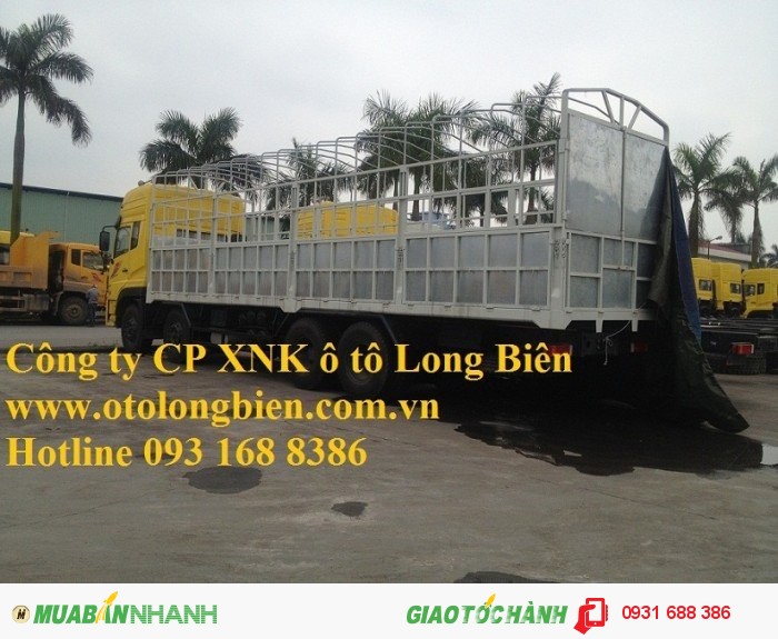 Xe sat xi, tải thùng 4 chân Dongfeng tải trọng 17-17,9 tấn tại Hà Nội 2016
