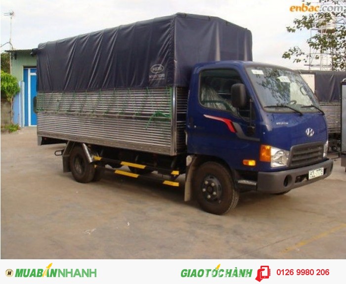 Xe Huyndai Tải Trong2,5 Tấn Thùng Mui Bạc
