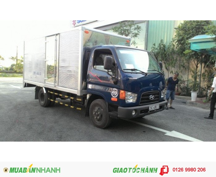 Xe Huyndai Tải Trong2,5 Tấn Thùng Mui Bạc