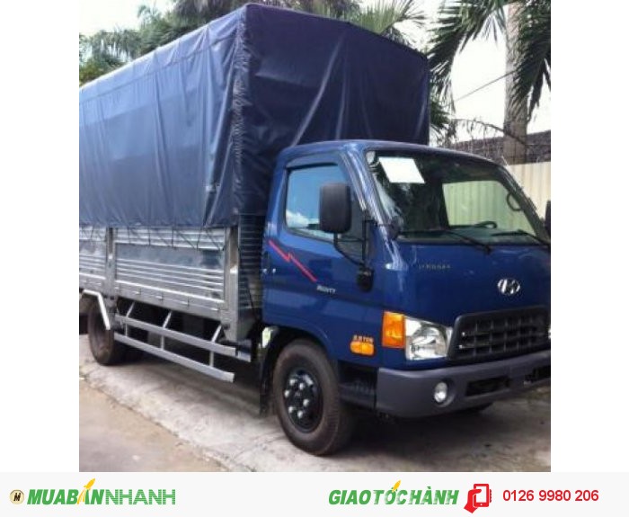 Xe Huyndai Tải Trong2,5 Tấn Thùng Mui Bạc