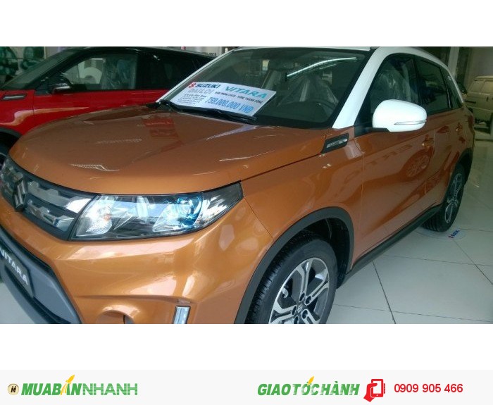 Suzuki VITARA màu CAM NÓC TRẮNG  nổi bật Khuyến mãi lớn còn 739 triệu