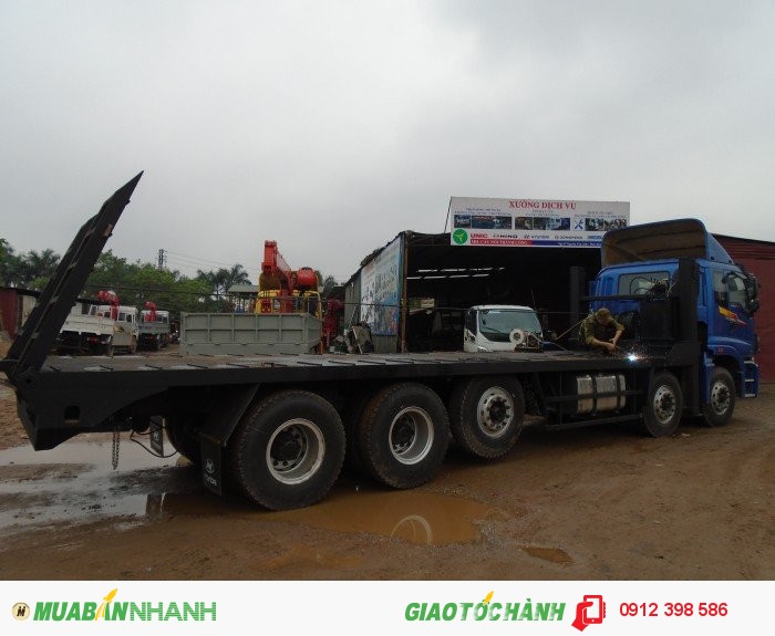 Xe nâng đầu Thaco Auman, xe nâng đầu chở máy công trình Auman