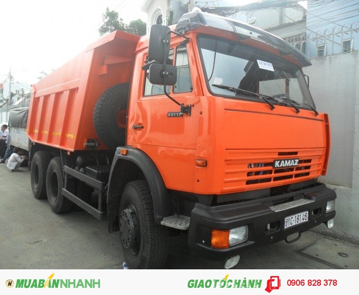 Tổng đại lý Kamaz Việt Nam, xe Ben Kamaz  2 cầu 6x4 tải trọng 15 tấn 11 khối mới 100% giá rẻ