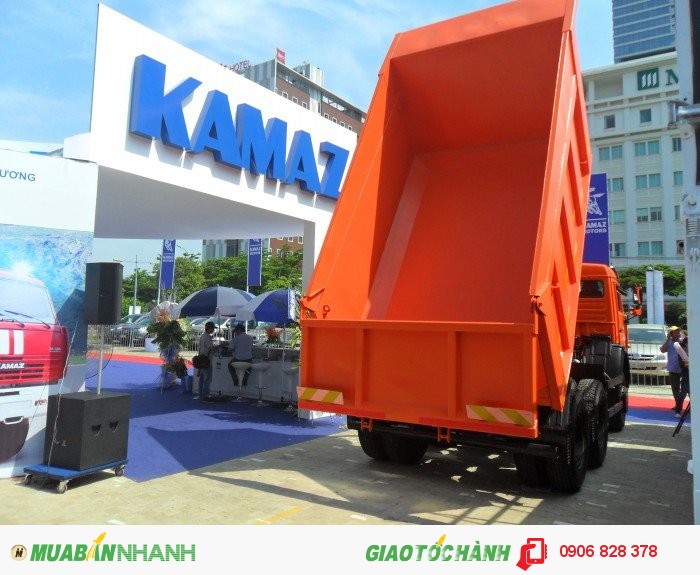 Tổng đại lý Kamaz Việt Nam, xe Ben Kamaz  2 cầu 6x4 tải trọng 15 tấn 11 khối mới 100% giá rẻ