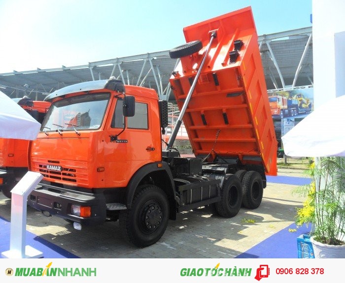Tổng đại lý Kamaz Việt Nam, xe Ben Kamaz  2 cầu 6x4 tải trọng 15 tấn 11 khối mới 100% giá rẻ