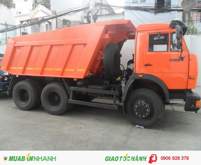 Tổng đại lý Kamaz Việt Nam, xe Ben Kamaz  2 cầu 6x4 tải trọng 15 tấn 11 khối mới 100% giá rẻ