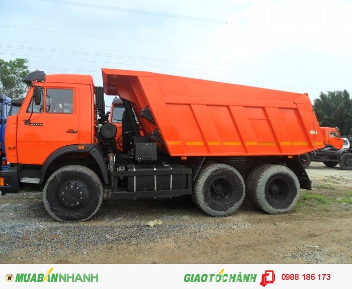 Bán xe tải Ben Kamaz Nga 2015, Kamaz 65115- 15 tấn thùng vuông Trả góp hỗ trợ 80%