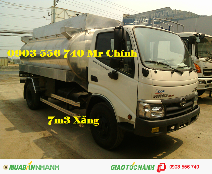 Xe bồn Hino WU342 chở xăng