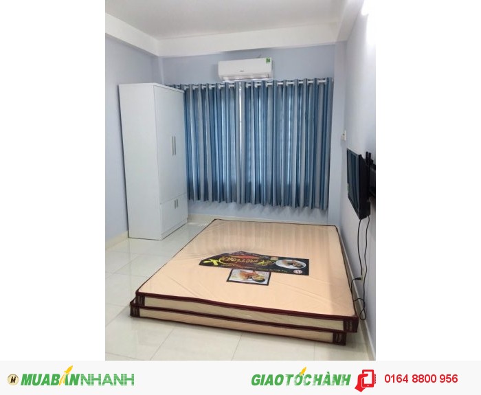 Cho thuê căn hộ quận 10, tự do giờ giấc, full nội thất, 20m2, 1PN, 1WC,1 bếp nấu,đường Thành Thái