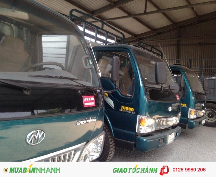 Xe chiến thắng 4,95 tấn -thùng mui bạc-giá tốt