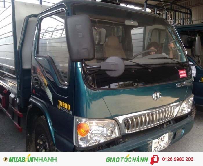 Xe chiến thắng 4,95 tấn -thùng mui bạc-giá tốt