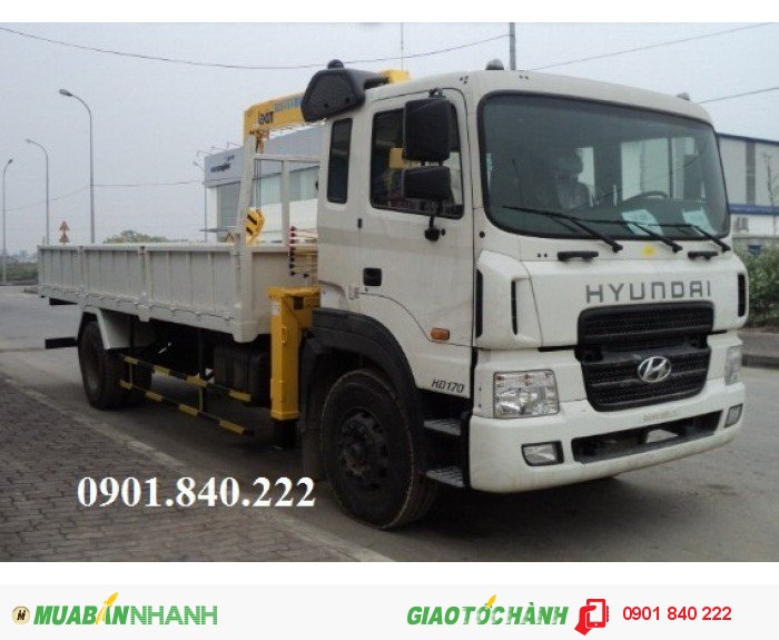 Cần bán gấp xe tải Hyundai HD170 8.5 tấn, HD210 11.6 tấn, HD250 14 tấn gắn cẩu Unic
