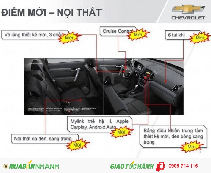 Bán CAPTIVA Revv 2016 Giá ưu đãi giao xe ngay