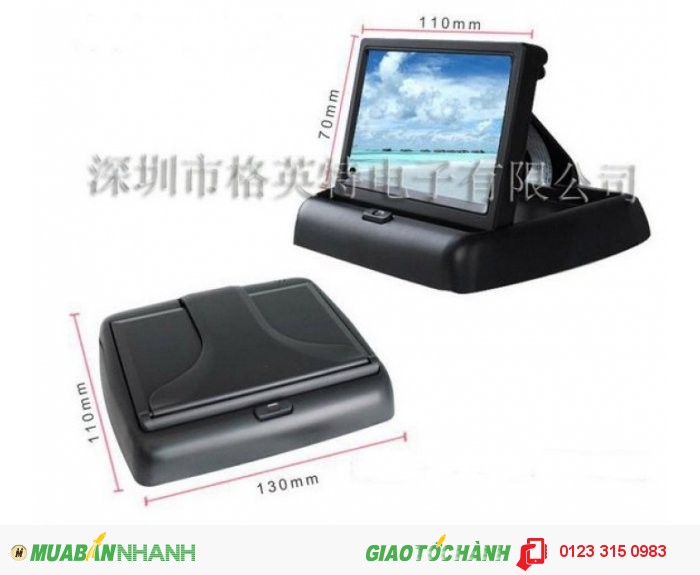 Màn hình cho camera lùi kiểu gấp 4.3” MH-1.1