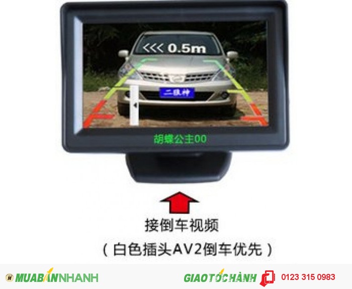 Màn hình ô tô cho camera lùi kiểu chân đế 4.3” MH-1.2
