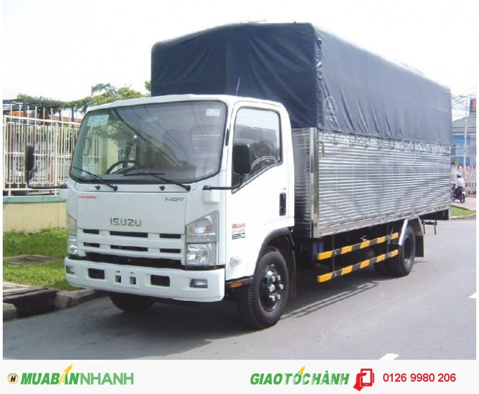 Xe isuzu 5,5 tấn thùng mui bạc,xe trả góp,giá tốt
