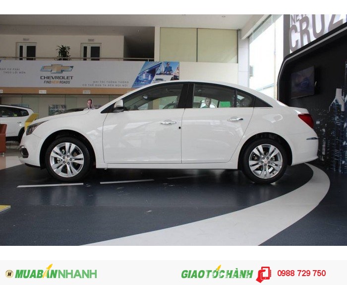 Cruze 2016, đủ màu, có xe giao luôn, hỗ trợ trả góp tối đa 80%