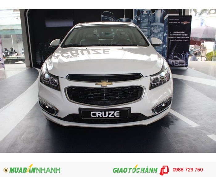 Cruze 2016, đủ màu, có xe giao luôn, hỗ trợ trả góp tối đa 80%