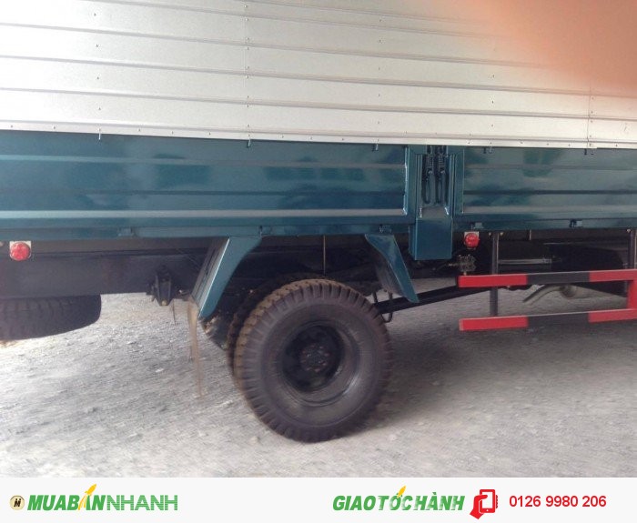 Xe chiến thắng 4,95 tấn,thùng mui bạc,hỗ trợ 80% trả góp,giá tốt