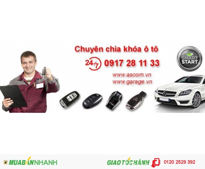 Làm chìa khóa, remote, smartkey xe ôtô chevrolet, porsche, nissan, …v.v.​