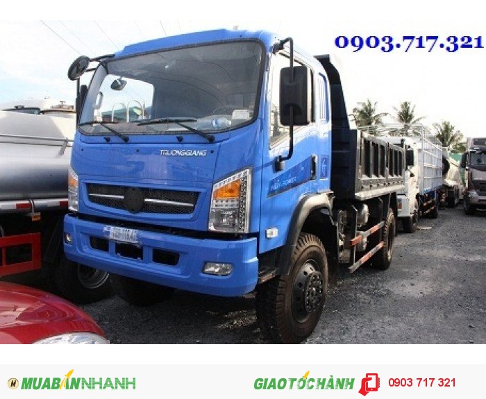 Xe ben trường giang 9t2 thùng 8 khối giá hợp lý/ Đại lý bán xe ben trường giang 9t2