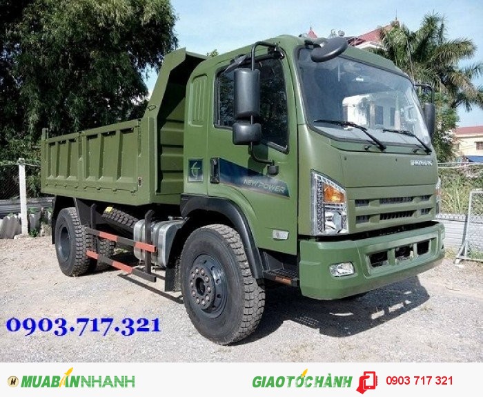 Xe ben trường giang 9t2 thùng 8 khối giá hợp lý/ Đại lý bán xe ben trường giang 9t2