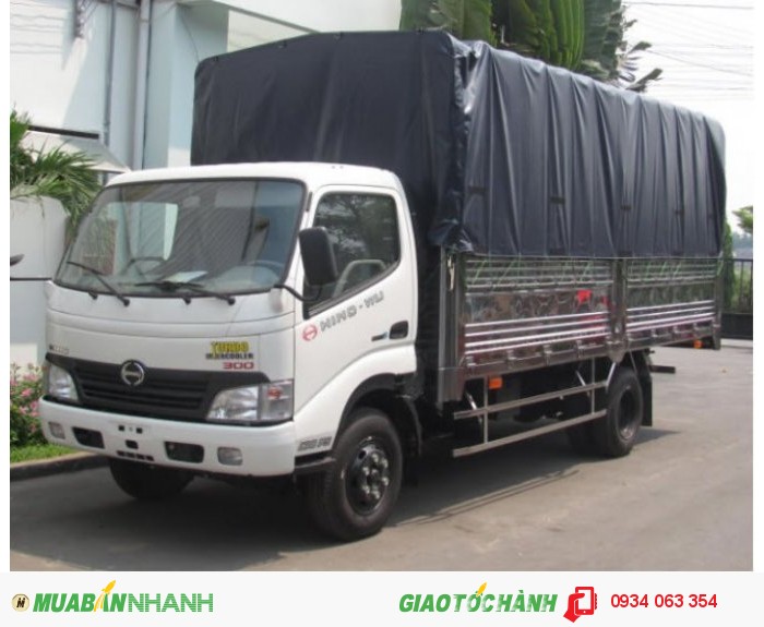 Bán xe tải Hino 5 tấn , Hino WU342L thùng mui bạt Giao Xe Toàn Quốc