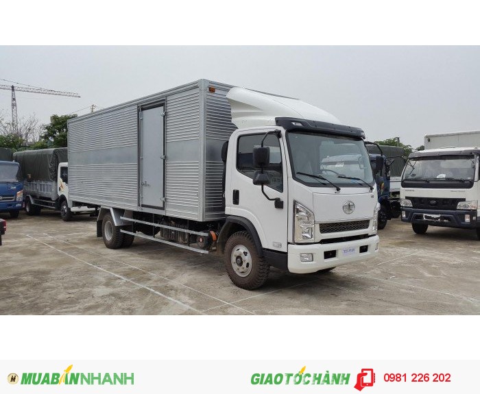 Xe tải FAW 7,5 tấn cabin ISUZU,động cơ YUICHAI 140HP, thùng dài 6m3