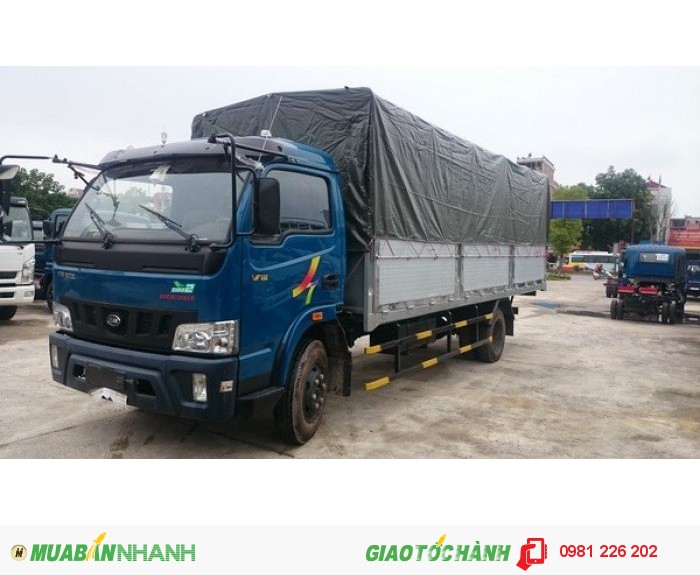 Xe tải FAW 7,5 tấn cabin ISUZU,động cơ YUICHAI 140HP, thùng dài 6m3