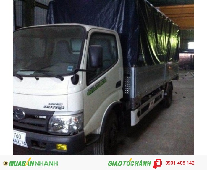 Xe Tải Hino 5 tấn Wu342L JD3 Dutro Nhập Khẩu Indonesia thùng mui bạt Trả góp Lãi suất Thấp