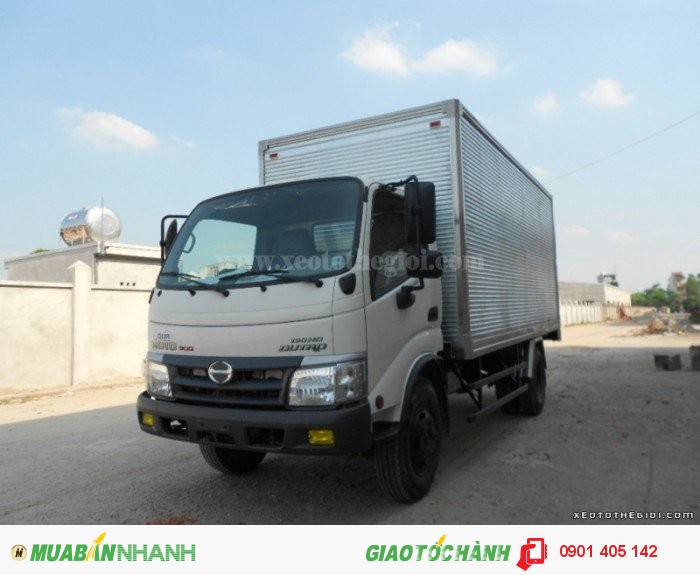 Xe Tải Hino Dutro Series 300 Thùng mui bạt trọng tải 5 tấn Giao Xe Toàn Quốc