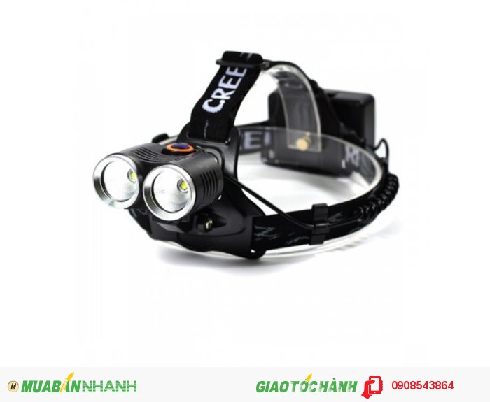 Đèn xe đạp - đèn đeo trán d30