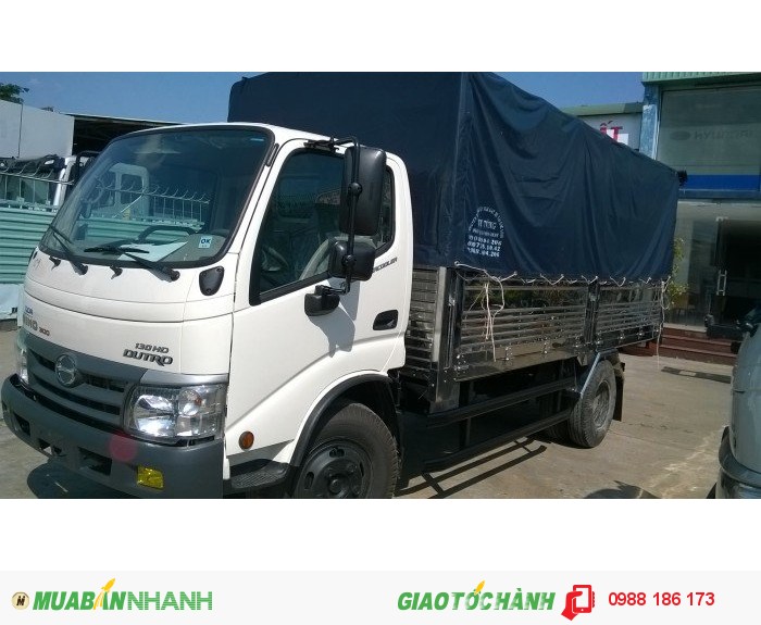 Thùng Mui Bạt,Thùng Kín Xe tải Hino 5 tấn WU342L máy 130   Giao Xe Toàn Quốc