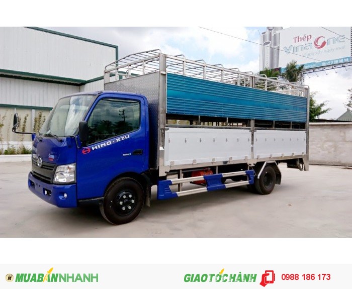 Thùng Mui Bạt,Thùng Kín Xe tải Hino 5 tấn WU342L máy 130   Giao Xe Toàn Quốc