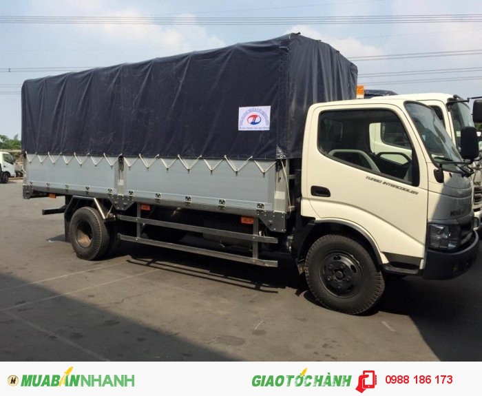 Bán xe tải Hino 5 tấn , Hino WU342L thùng mui bạt Trả góp Lãi suất Thấp