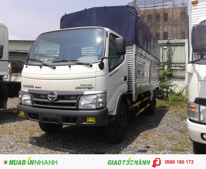 Xe Tải Hino WU342L - 5 Tấn Thùng Kín Thùng Mui Bạt Giao Xe Toàn Quốc