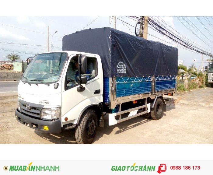 Bán Xe Tải Hino Dutro WU342L 130HD đời 2016, màu trắng, thùng mui bạt Giao Xe Toàn Quốc