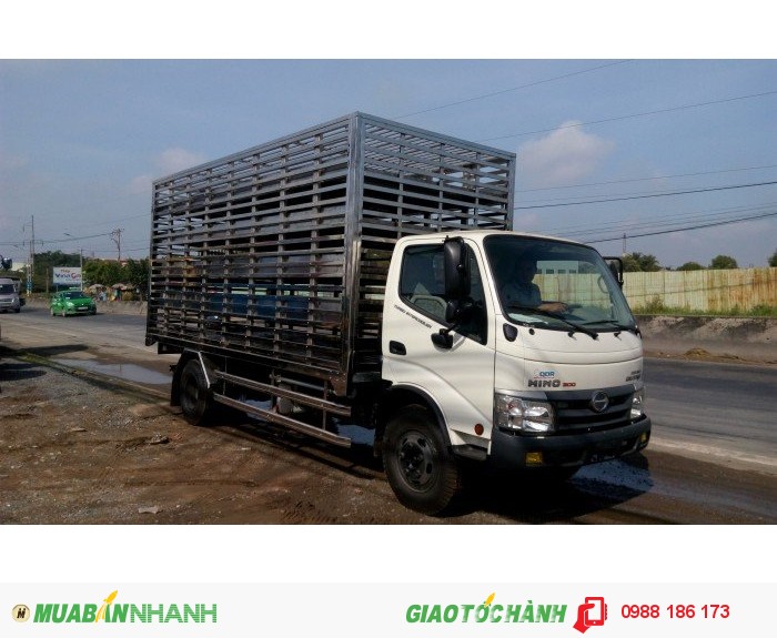 Xe Tải Hino Dutro WU342L Series 300 Thùng mui bạt trọng tải 5 tấn Giao Xe Toàn Quốc
