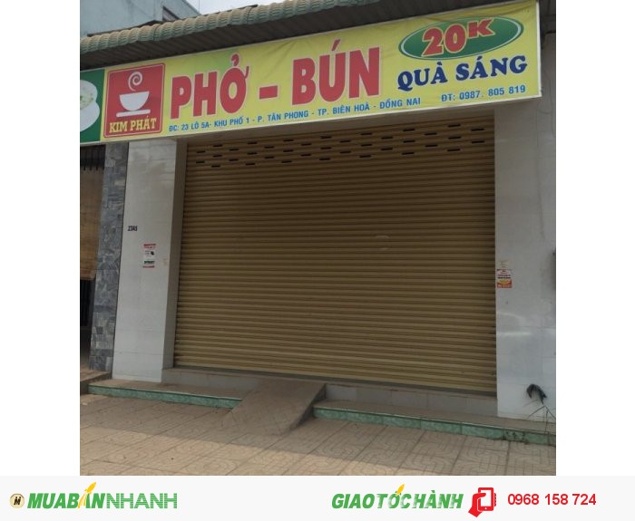 Cho thuê nhà mặt tiền đường Nguyễn Văn Tiên, Biên Hòa 150m2