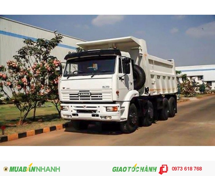 Bán xe ben Kamaz 6540 8x4 tải trọng 20 Tấn 15 khối