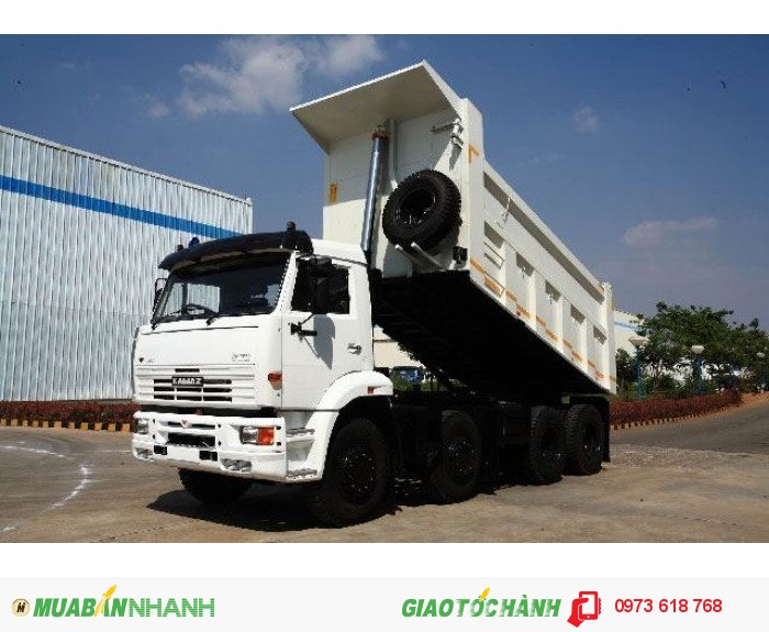 Bán xe ben Kamaz 6540 8x4 tải trọng 20 Tấn 15 khối