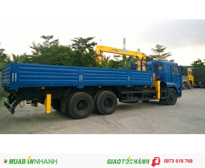 Kamaz 65117 (6x4) 15 tấn thùng gắn cẩu 2016