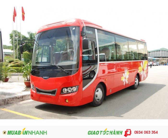 Xe Khách SamCo 29- 34 Chỗ Mẫu Mới 2016 Giao Xe Các Tỉnh