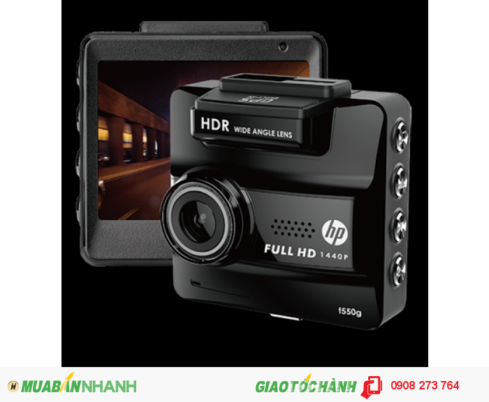 Camera hành trình Hp F550G (2K) có GPS...(3.800K)